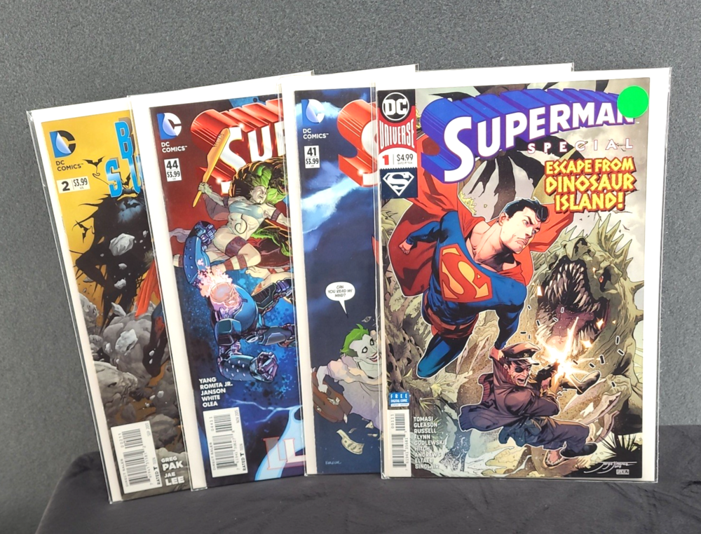 DC Comics Superman Lot of 4 #41 Joker 75th Variant #44 Batman Superman #2 Spec 1